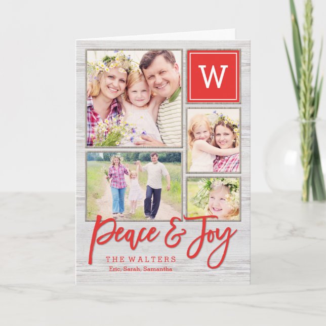 Festiva Apacible tarjeta de felicitación de vacaciones en  (Anverso)