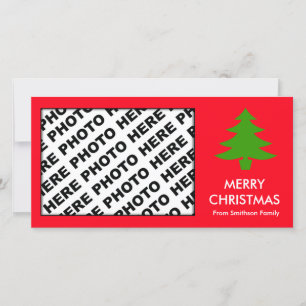 Festiva Árbol de la tarjeta de fotos de la familia de navi