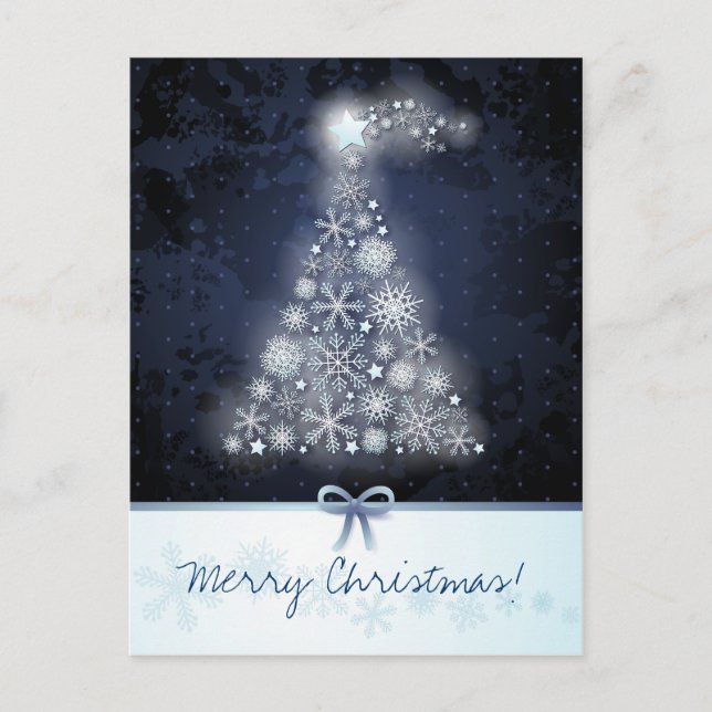 Festiva Árbol de Navidad, postal (Anverso)