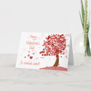 Festiva Árbol del personalizable de la tarjeta del el día