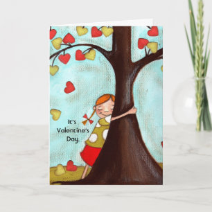 Festiva Árbol Hugger - tarjeta de felicitación
