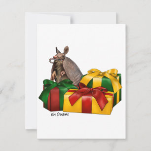 Festiva Armadillo de nueve bandas - tarjeta de vacaciones