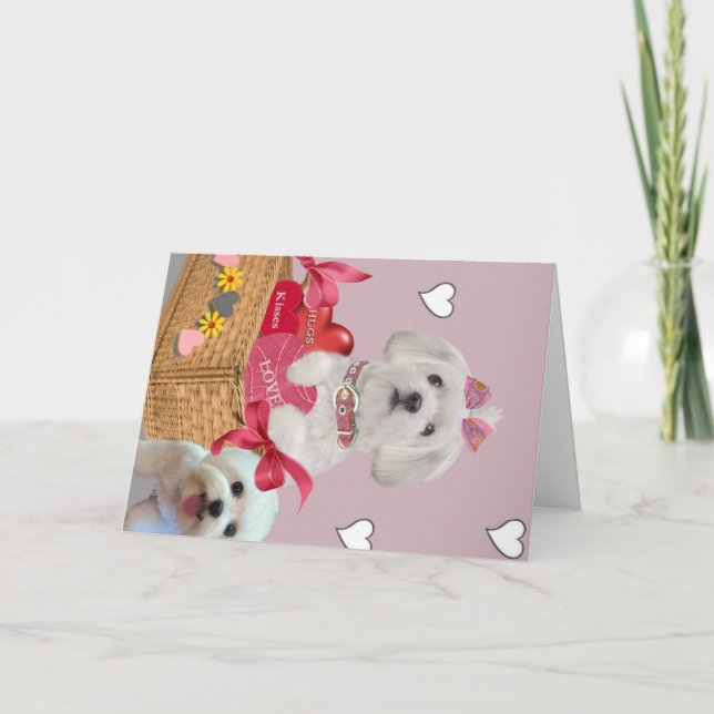 Festiva Arte maltés de la tarjeta del día de San Valentín (Anverso)