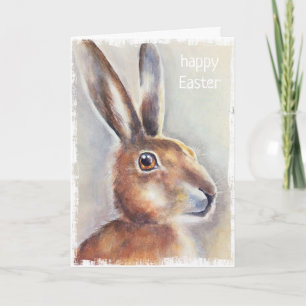 Festiva arte pintado a mano de la tarjeta de pascua de las