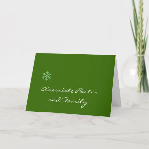 Festiva Asociar tarjeta de Navidades del pastor/familia