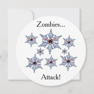 Festiva Ataque de la tarjeta plana de los zombies de los c