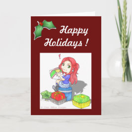 Festiva Atrapado en la tarjeta de felicitación de dulces