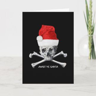 Festiva Avast tarjeta de Cristmas del pirata del día de