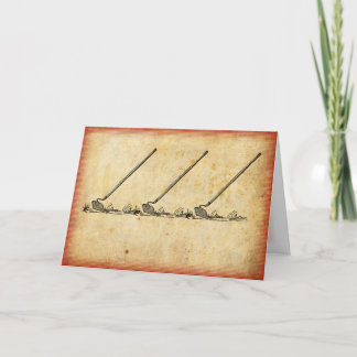 Festiva Azada, azada, tarjeta de felicitación de la azada