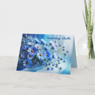 Festiva Azure Aster Flowers Collection - Tarjeta Boda