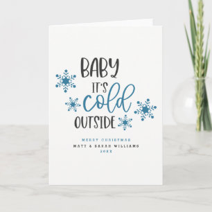 Festiva Baby It's Cold Fuera de la Tarjeta de Vacaciones p