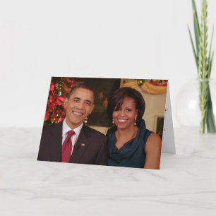 Festiva Barack y tarjeta de Michelle 2010WA-Greeting