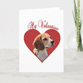 Festiva Beagle mi tarjeta del día de San Valentín