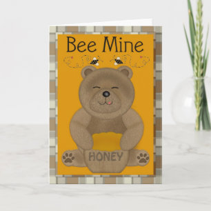 Festiva Bee mi tarjeta de saludo El día de San Valentín Ho