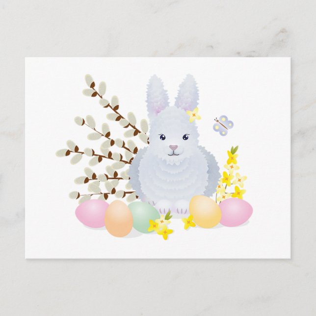 Festiva Bendiciones de Pascua: Una postal fascinante (Anverso)