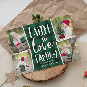 Festiva Bendiciones de vacaciones   Tarjeta de Collage de 