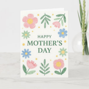 Festiva Bendiciones Feliz Día de la Madre Tarjeta