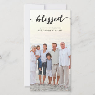 Festiva Bendito   Tarjeta fotográfica de vacaciones comple