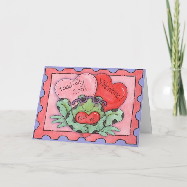 Festiva Besa mi toad - Tarjeta de saludo (Anverso)