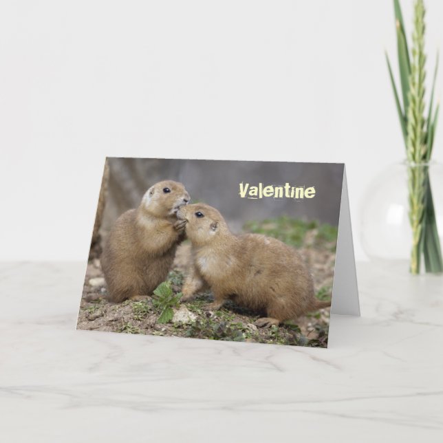 Festiva Béseme tarjeta rápida - tarjeta del día de San (Anverso)