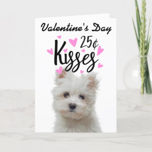 Festiva besos de tarjeta del día de San Valentín ... del p