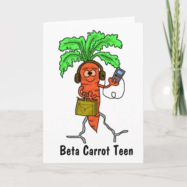 Festiva Beta Carrot Personalizar De La Tarjeta De Pascua G (Anverso)