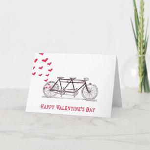 Festiva Bicicleta construida para la tarjeta de dos el día