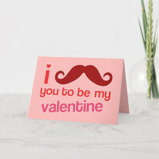 Festiva bigote i usted a ser mi tarjeta de la tarjeta del
