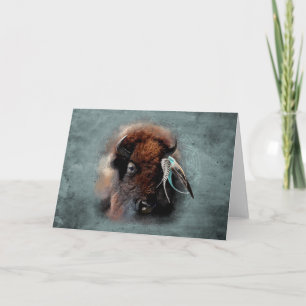 Festiva Bison - Tarjeta de felicitación