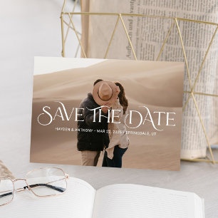 Festiva Boda Elegante De Luxe Overlay Guardar La Tarjeta D