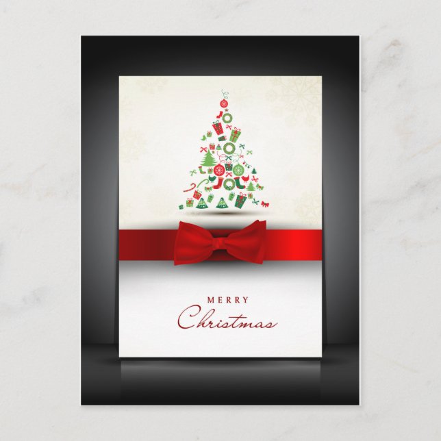 Festiva Bonita postal de Navidades (Anverso)