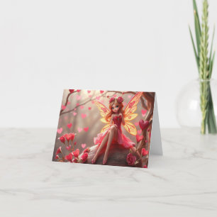 Festiva Bonita tarjeta de hadas románticas de lujo