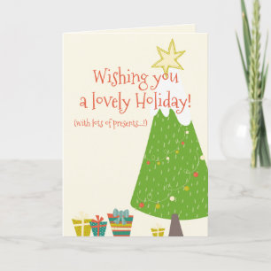 Festiva Bonito feriado - Funny Tarjeta de Navidades