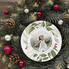 Festiva Bountiful | Tarjeta fotográfica de vacaciones redo