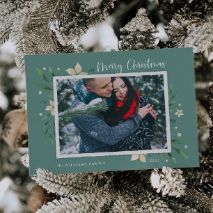 Festiva Bright Boughs Tarjeta navideña de festividad
