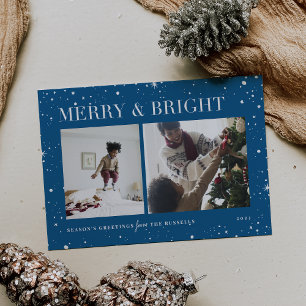 Festiva Bright Stars Tarjeta de festividad para fotos co