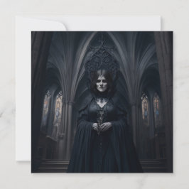 Festiva Bruja Malvada En Tarjeta De Saludo Catedral