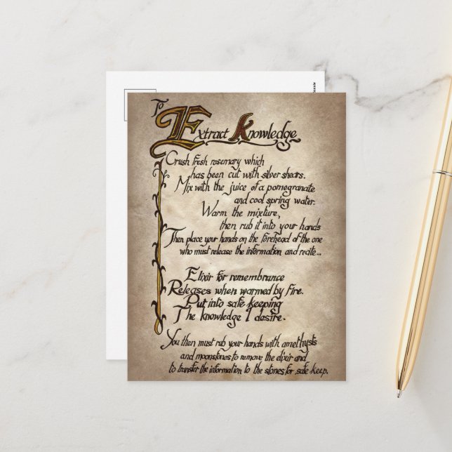 Festiva brujas espeluznantes hechizan postal de feriado de (Anverso/Reverso In Situ)