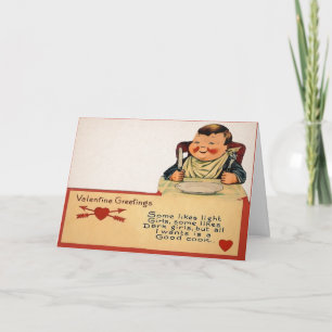 Festiva Buena tarjeta de El día de San Valentín Cook