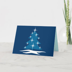 Festiva Buenas fiestas carda la tarjeta azul clásica del