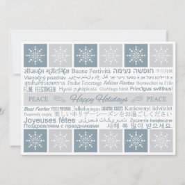 Festiva "Buenas fiestas" tarjeta de encargo multilingüe