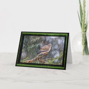 Festiva Buenas fiestas tarjeta de felicitación - paloma de