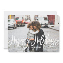 Buenas fiestas tarjeta de la foto, horizontal