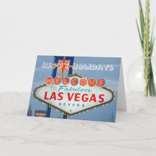 Festiva Buenas fiestas tarjeta de Las Vegas
