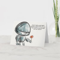 Buenas noches buenas noches tarjeta de Shakespeare