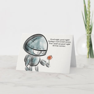 Festiva Buenas noches buenas noches tarjeta de Shakespeare