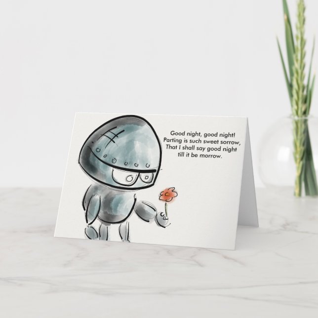 Festiva Buenas noches buenas noches tarjeta de Shakespeare (Anverso)