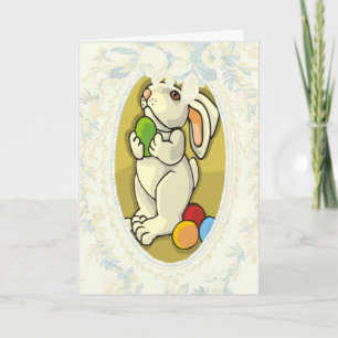 Festiva Bunny Agradecido Por La Tarjeta De Huevos De Bonit