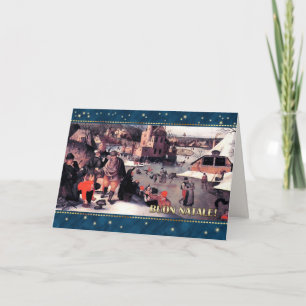 Festiva Buon Natale. Tarjeta de Navidades Bellas Artes en 
