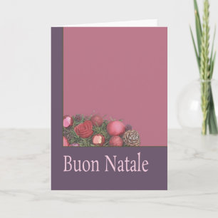 Festiva Buon Natale - Tarjeta de Navidades italianos